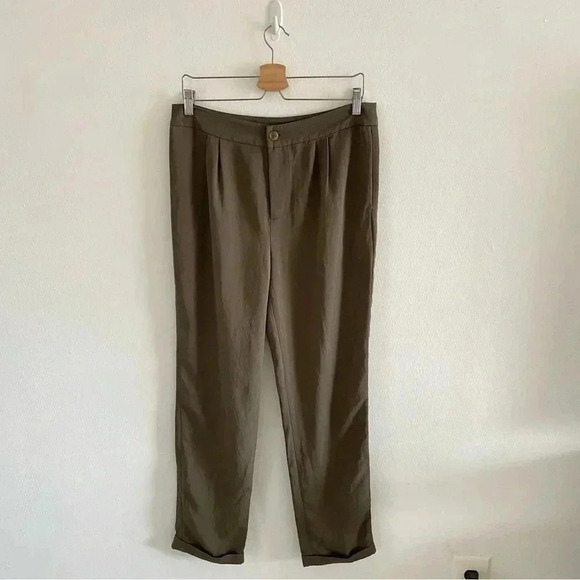 New L.K. BENNETT Melodie Charcoal Gray Straight Leg Dress Pants Size 8 $195 - Picture 1 of 8